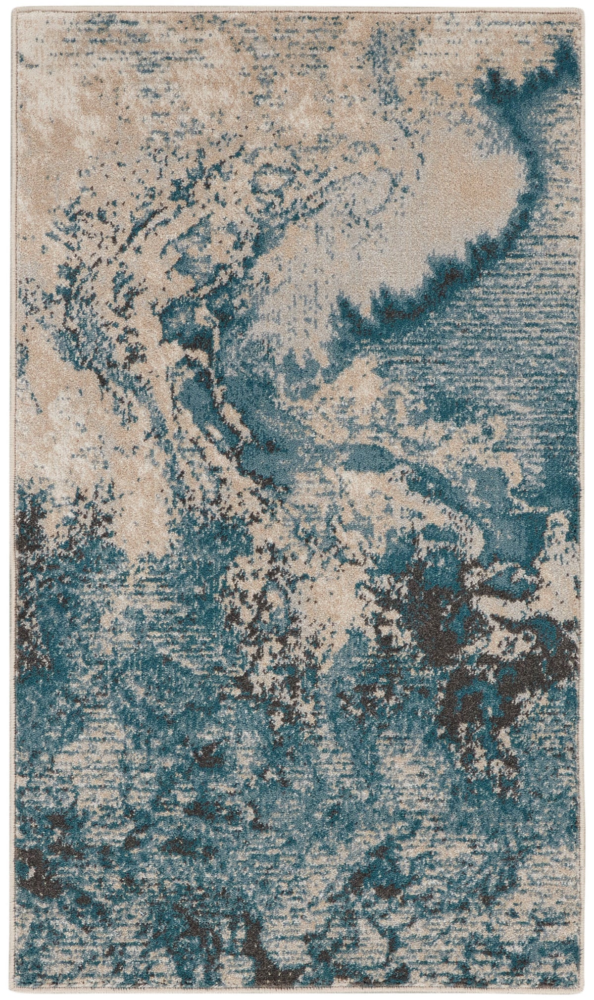 Maxell MAE08 Ivory/Teal Rug