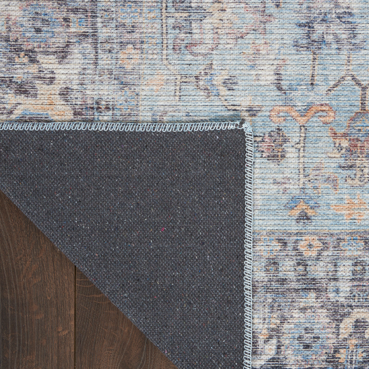 New Concept Washables SR104 Light Grey Blue Rug