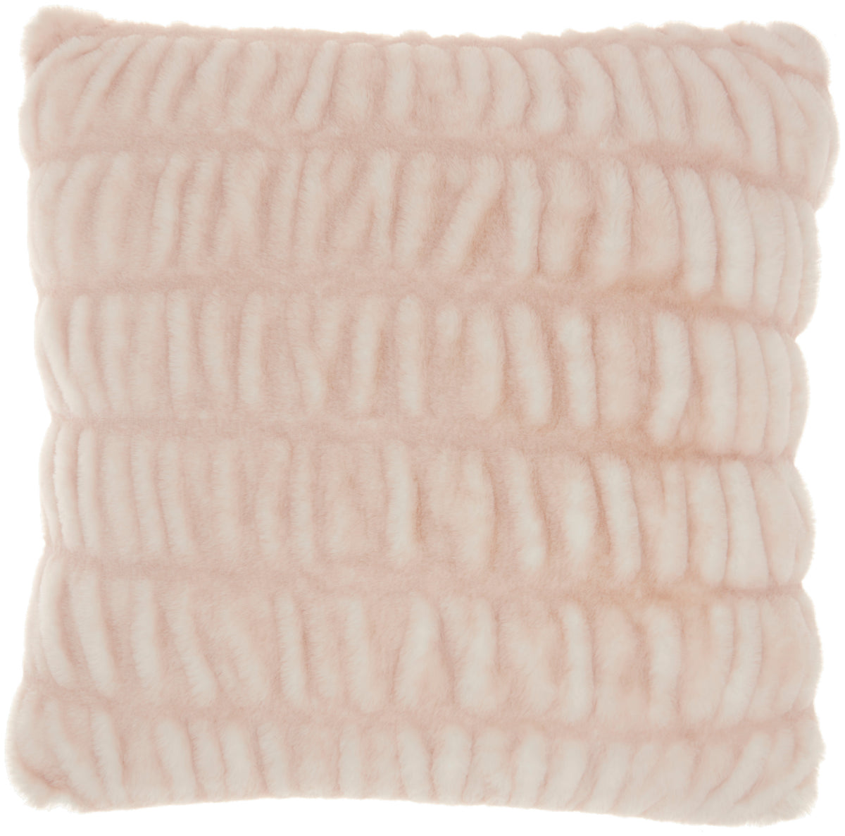 Faux Fur SN101 Blush 20" x 20" Throw Pillows