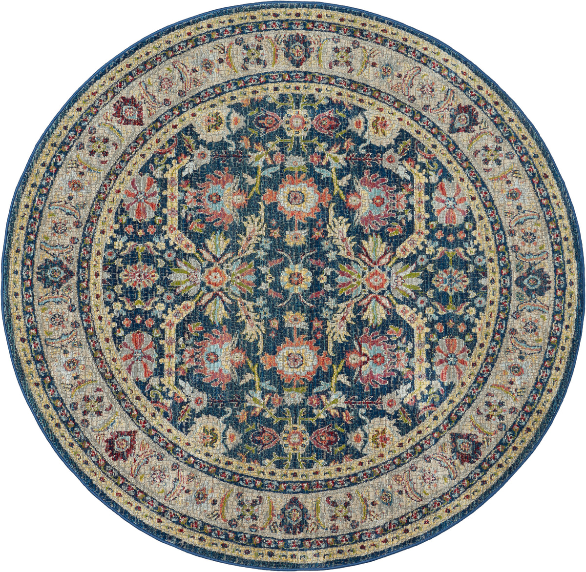Ankara Global ANR13 Navy Multicolor Rug