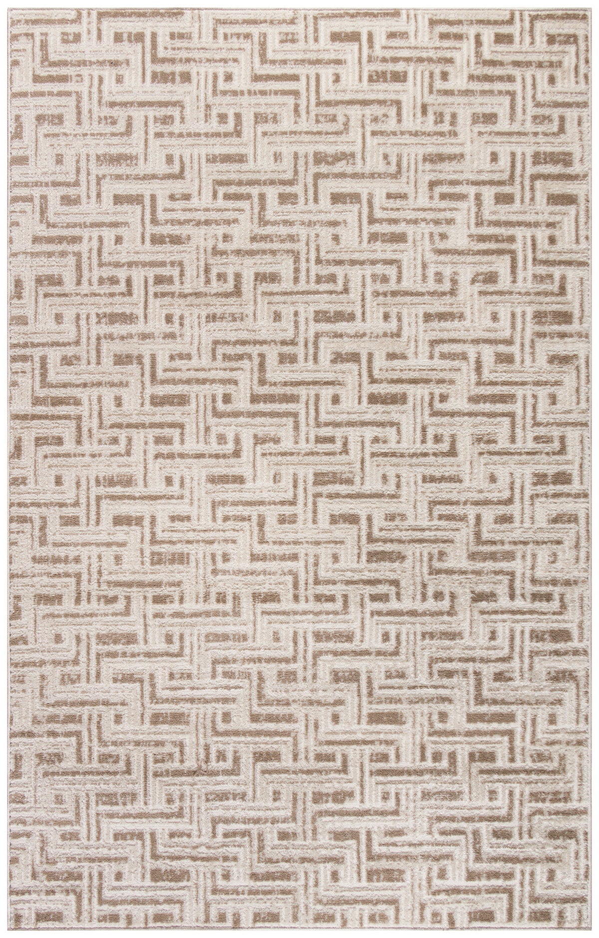 Serenity Home SRH04 Mocha Ivory Rug