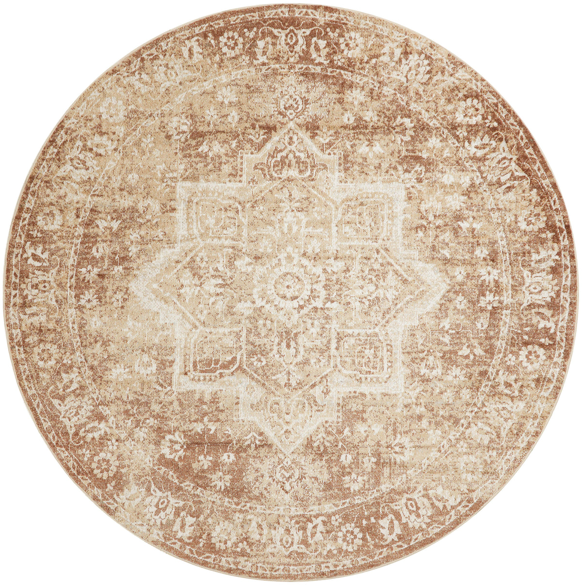 Astra Machine Washable ASW12 Rust Rug