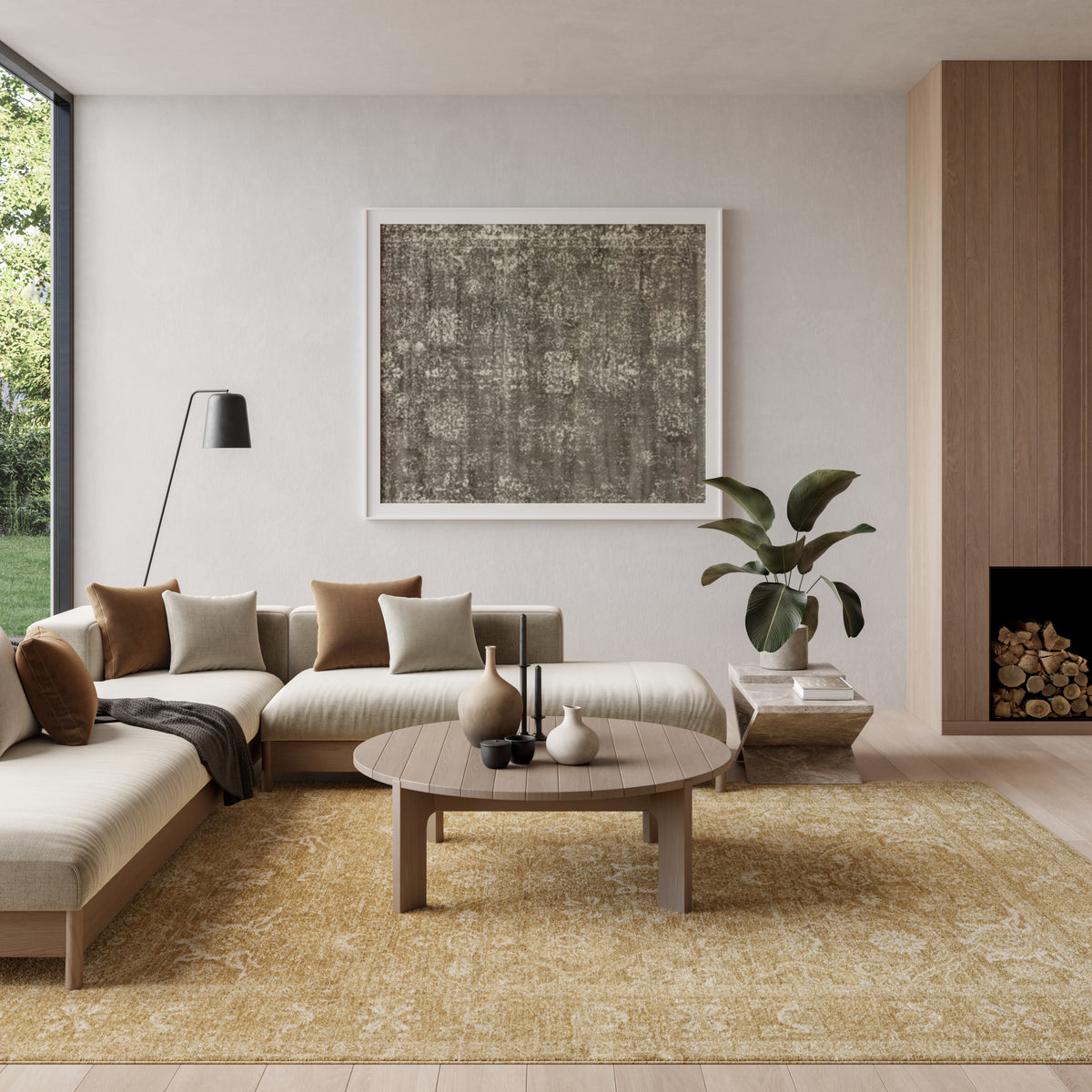Moonlit MLI02 Taupe Rug