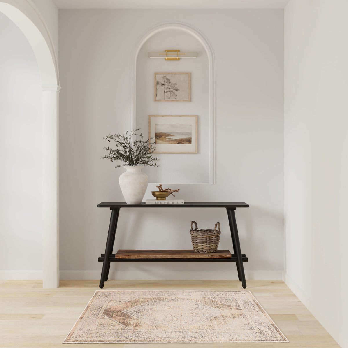 Astra Machine Washable ASW13 Beige Rug