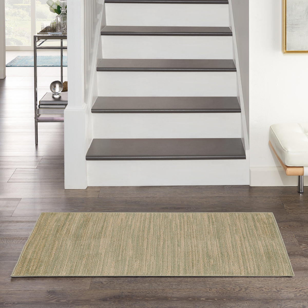 Nourison Essentials NRE01 Green Gold Rug