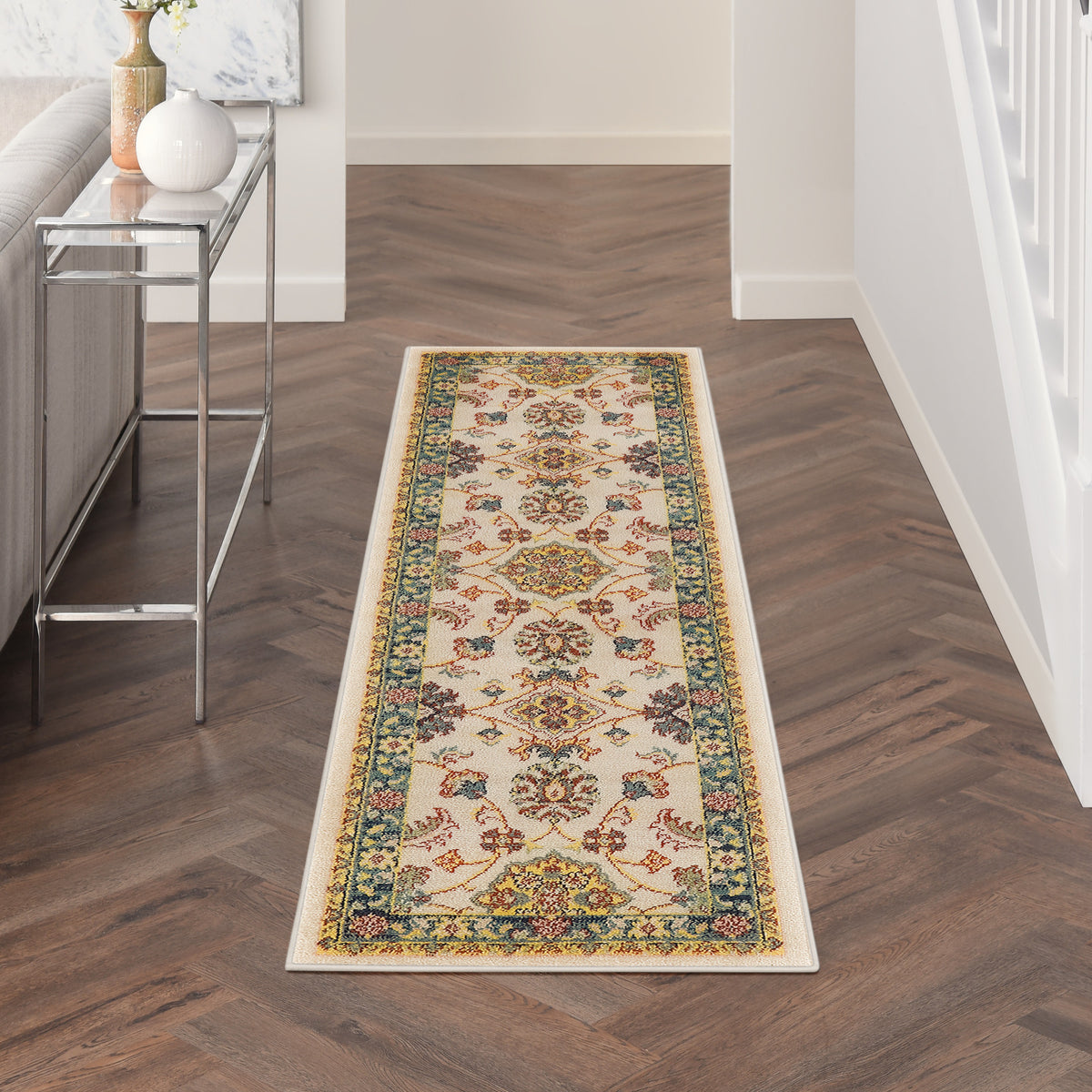 Nourison Essentials NRE05 Ivory Gold Rug