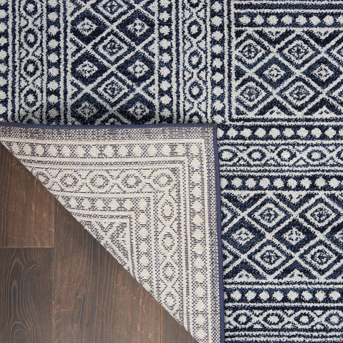 Palermo PMR04 Navy/Grey Rug