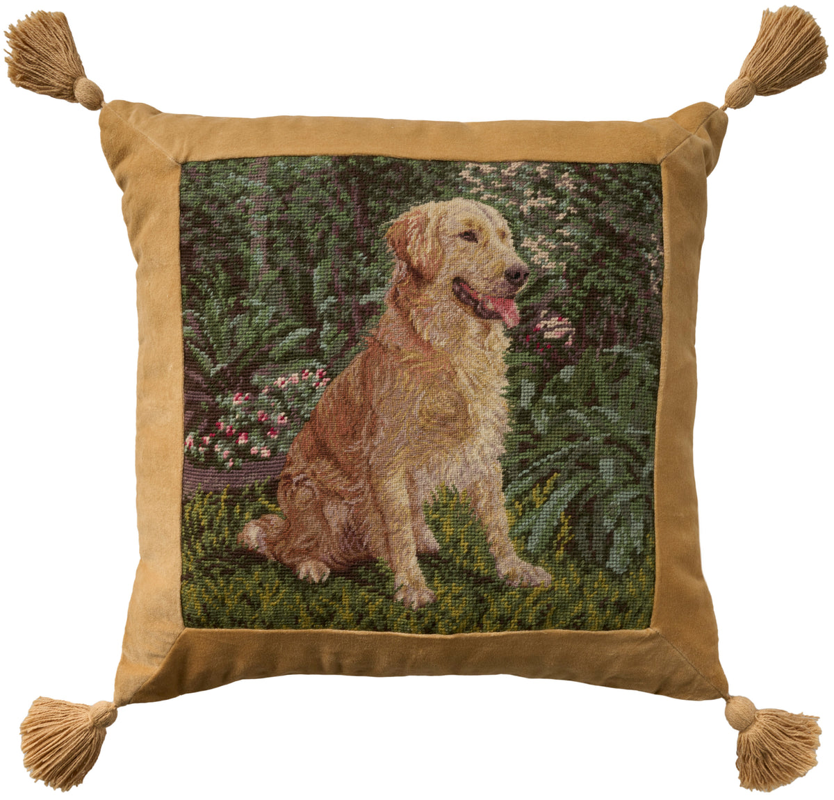 Vintage Pillow V6045 Green 20" x 20" Throw Pillows