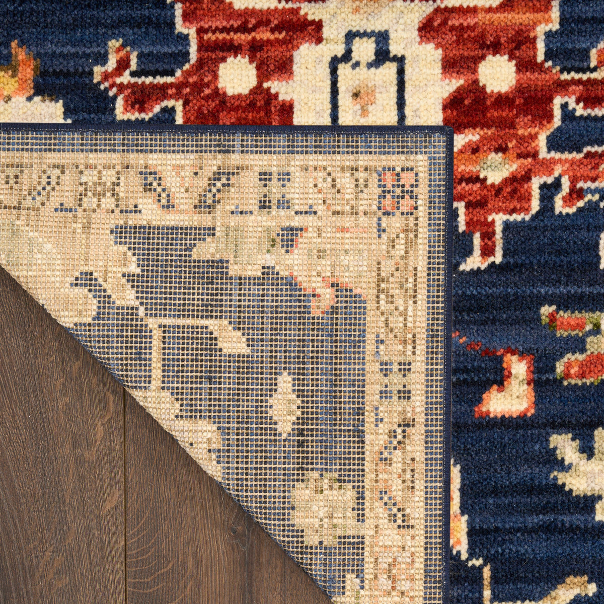 Antique Bloom ANB01 Navy Rug