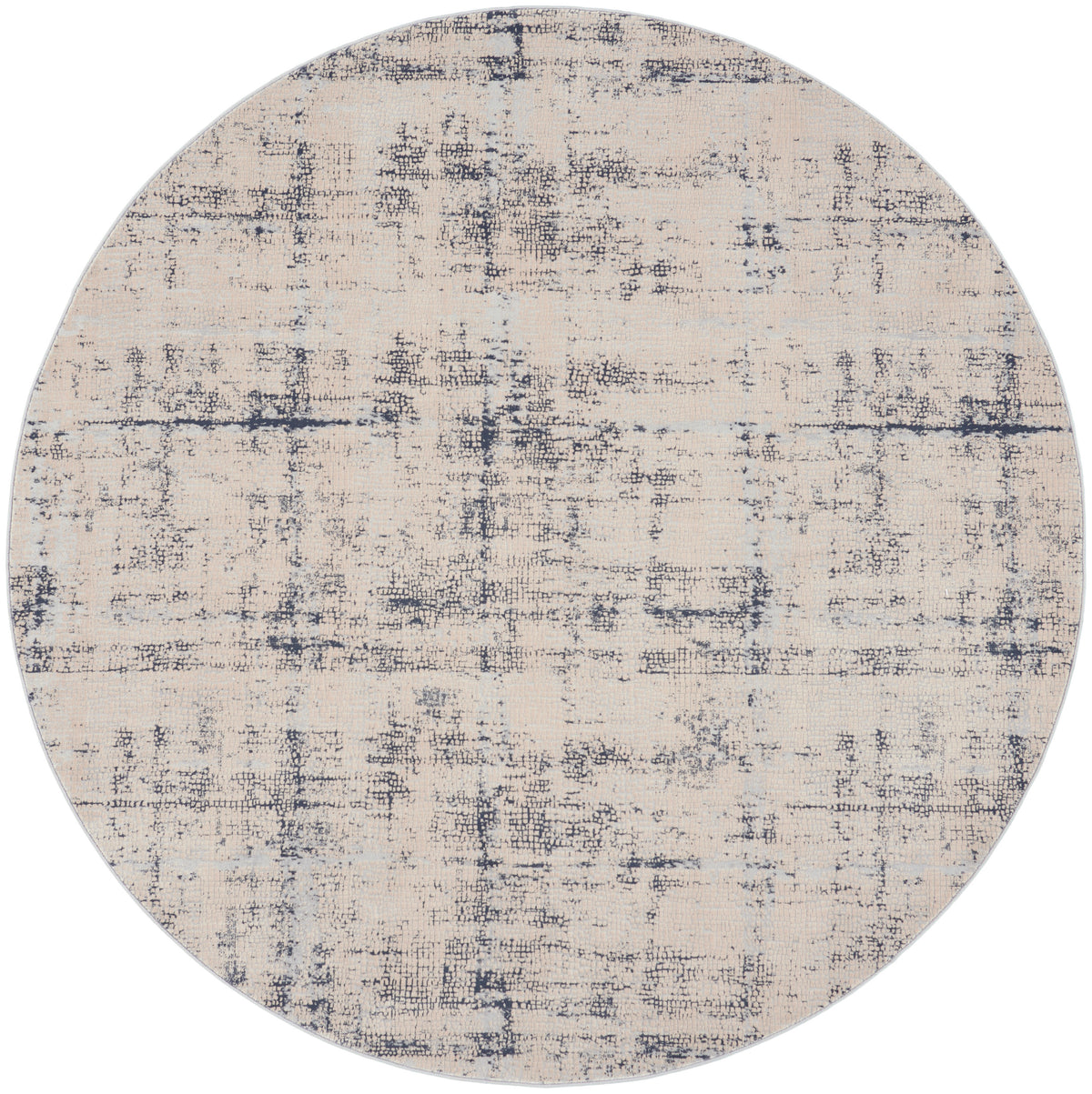 Rustic Textures RUS06 Ivory Blue Rug