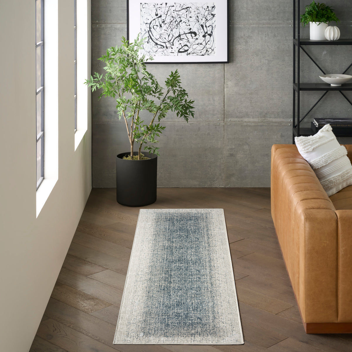 Grand Street GRN03 Ivory Blue Rug