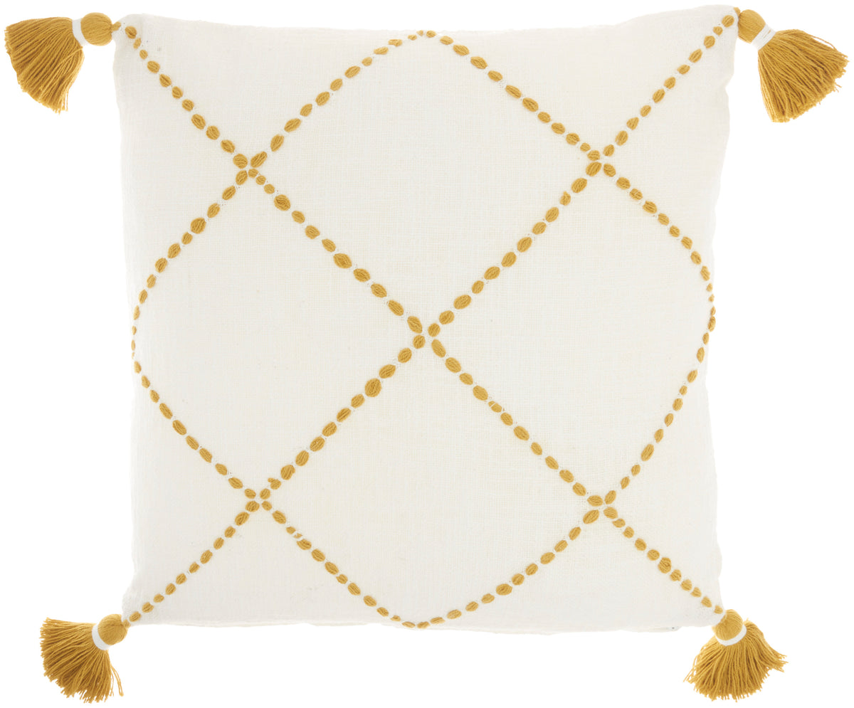 Lifestyle SH038 Mustard 20" x 20" Throw Pillows