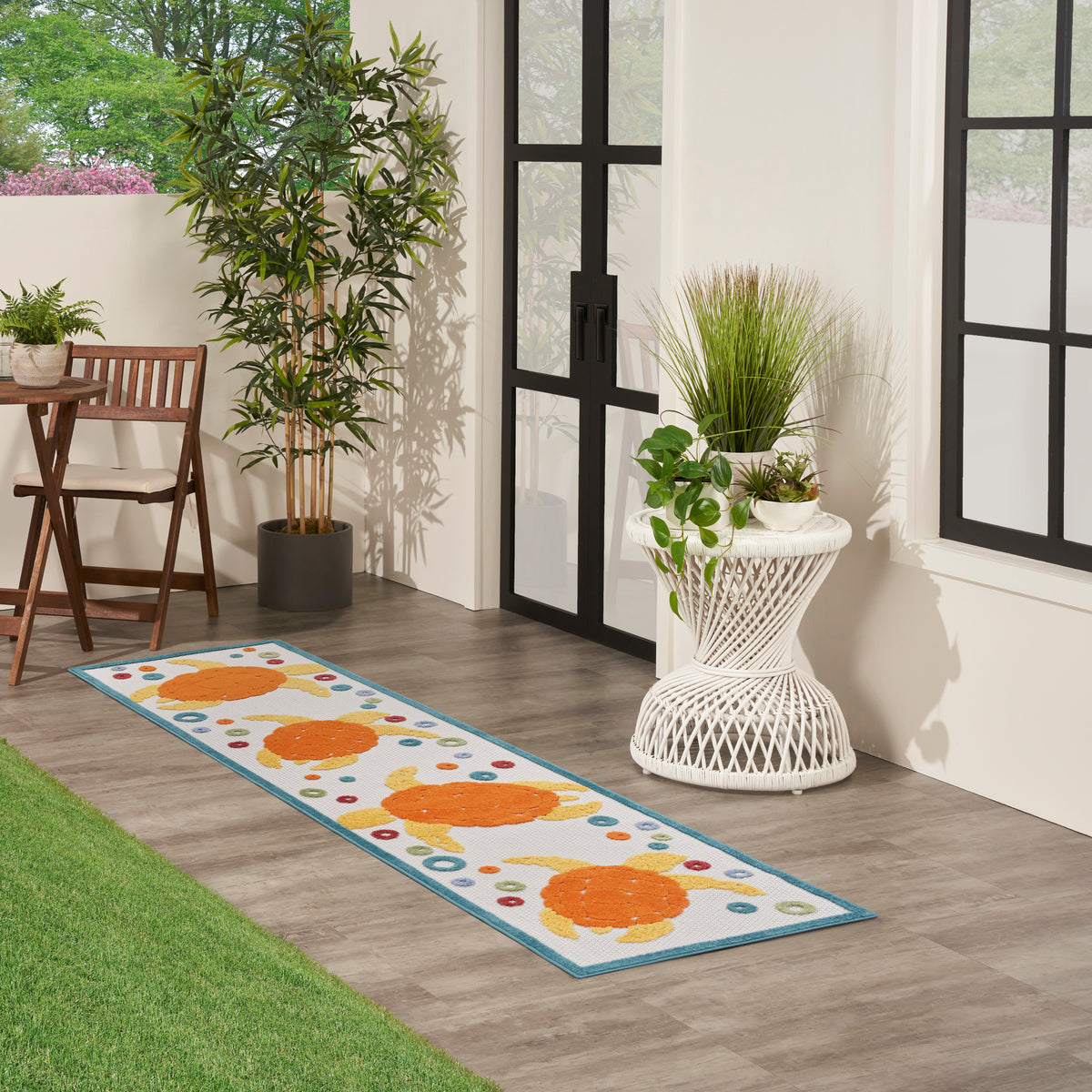 Aloha ALH27 Teal Multicolor Rug
