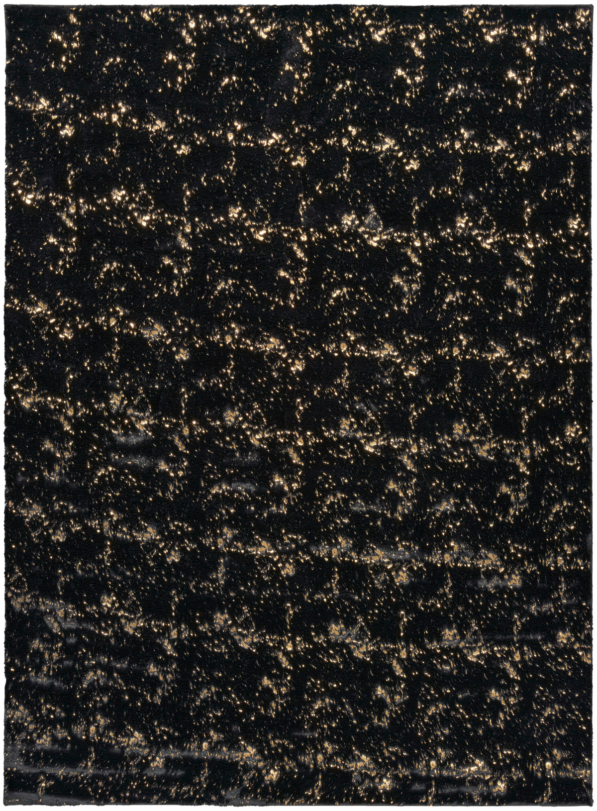 Cozy Shimmer CSH01 Black Gold Rug