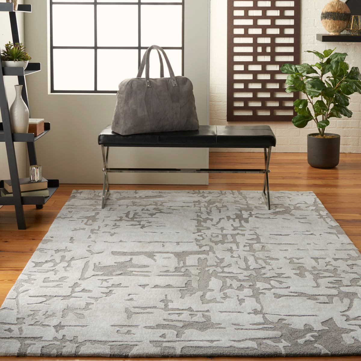 Symmetry SMM03 Ivory/Taupe Rug