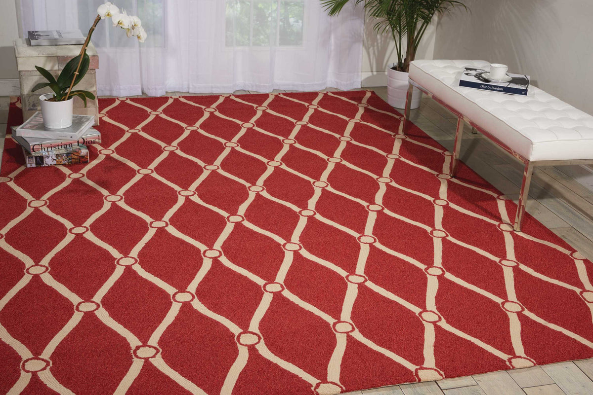 Portico POR02 Red Rug