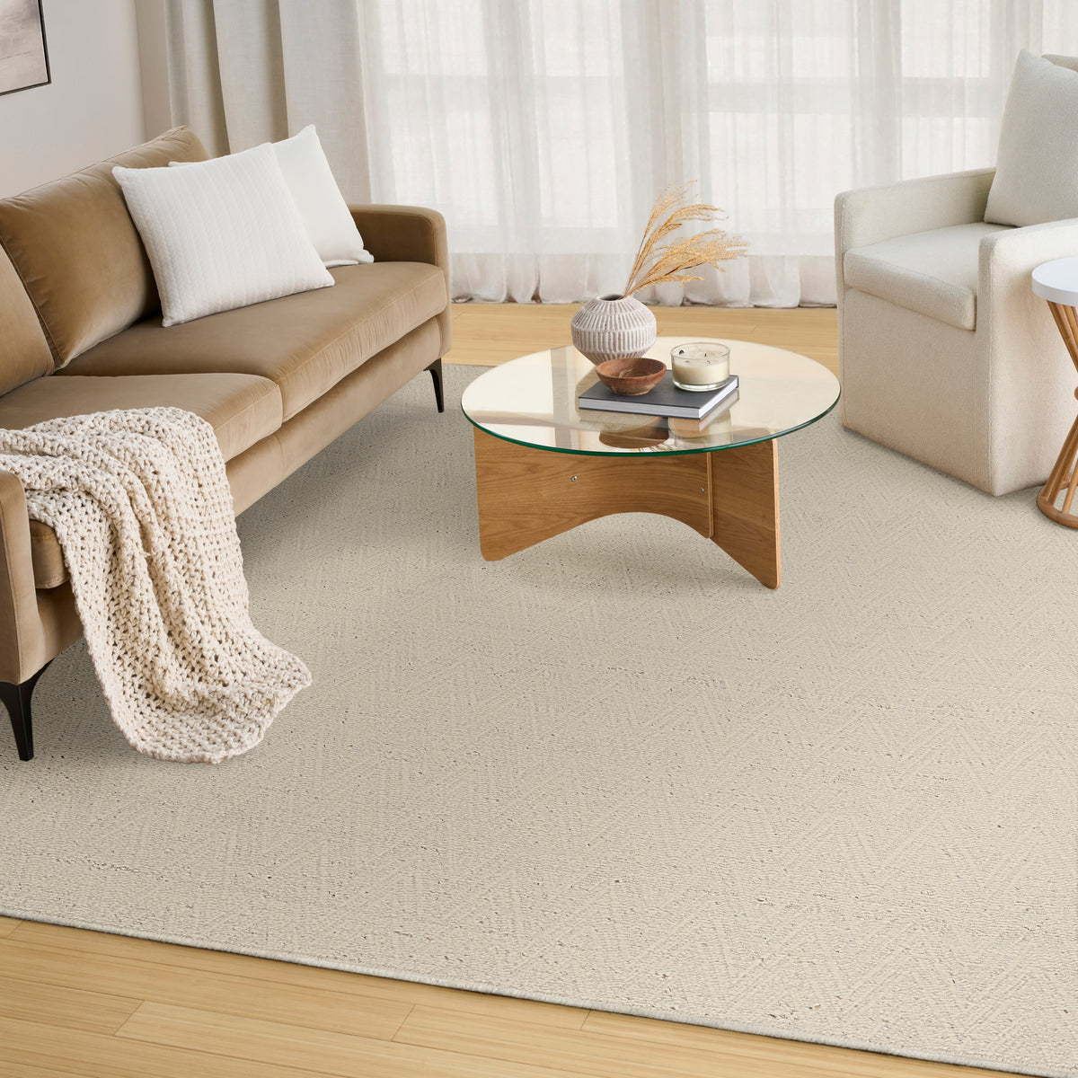 Pure Purl PUU01 Ivory Rug