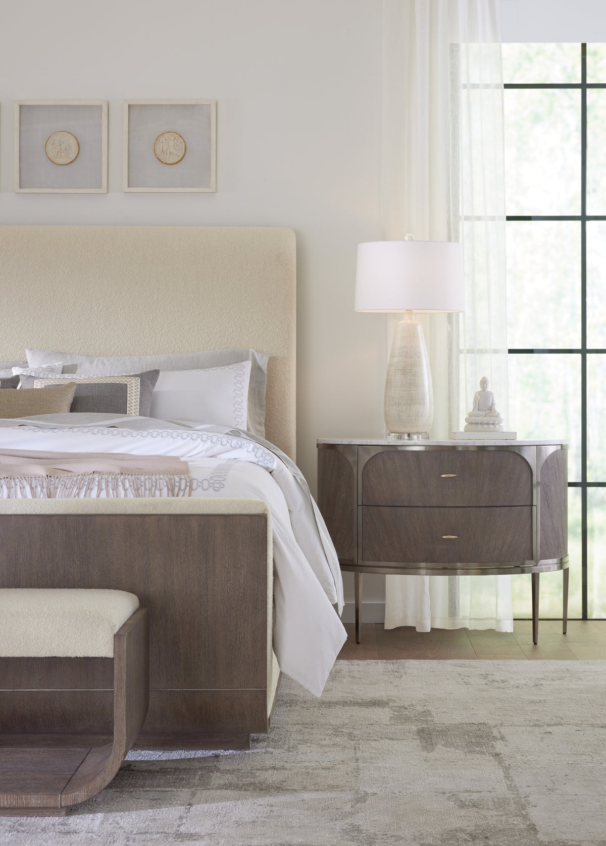 Modern Mood Queen Upholstered Panel Bed