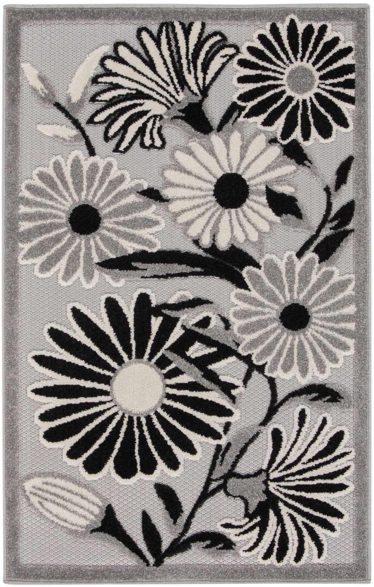 Aloha ALH33 Black White Rug