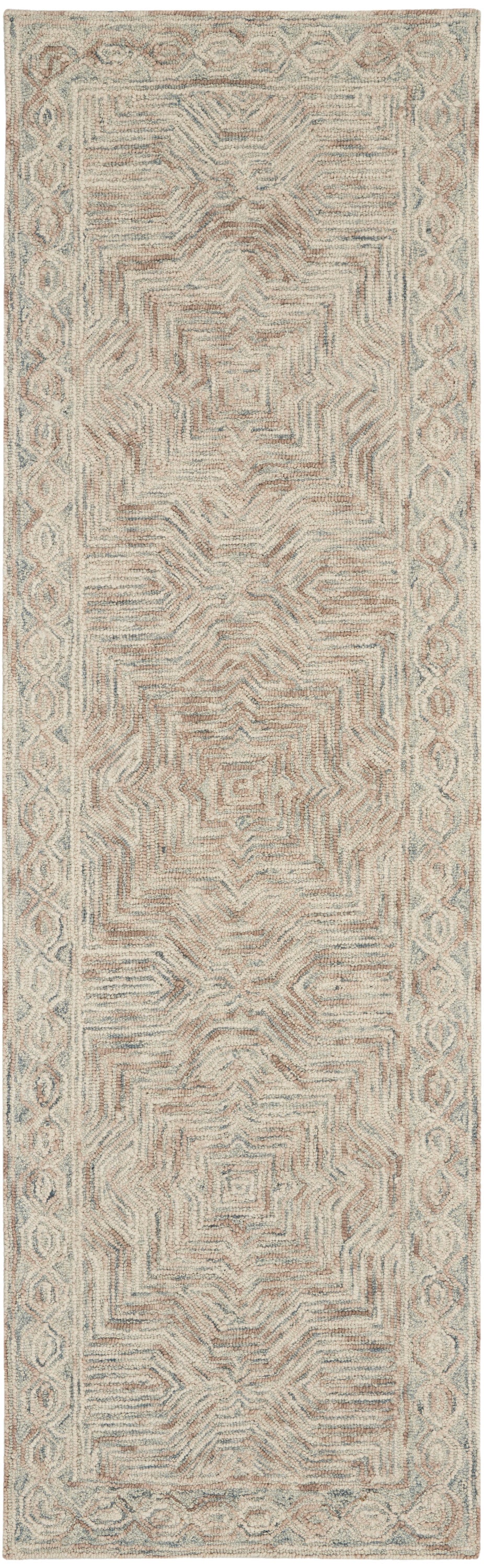 Interlock ITL03 Blue Ivory Rug