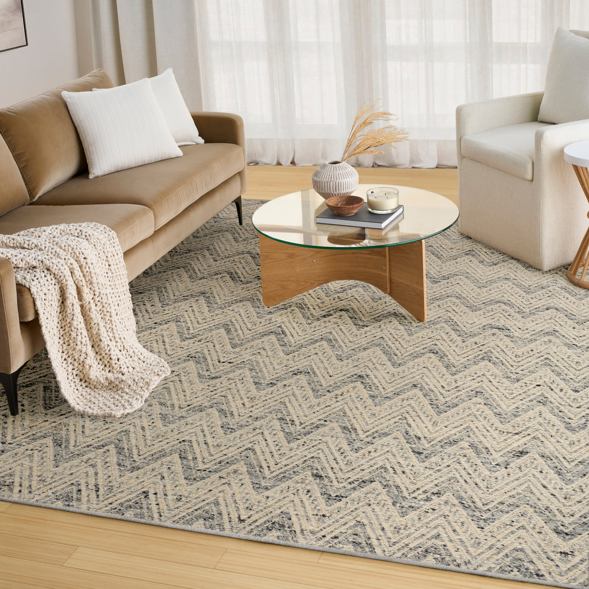 Pure Purl PUU01 Denim Ivory Rug