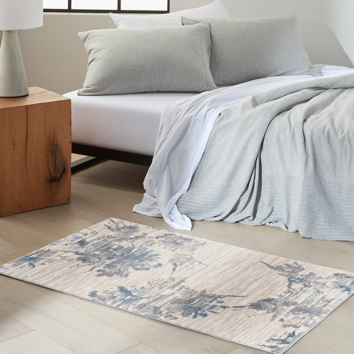 CK005 Enchanting ECH01 Ivory Grey Blue Rug