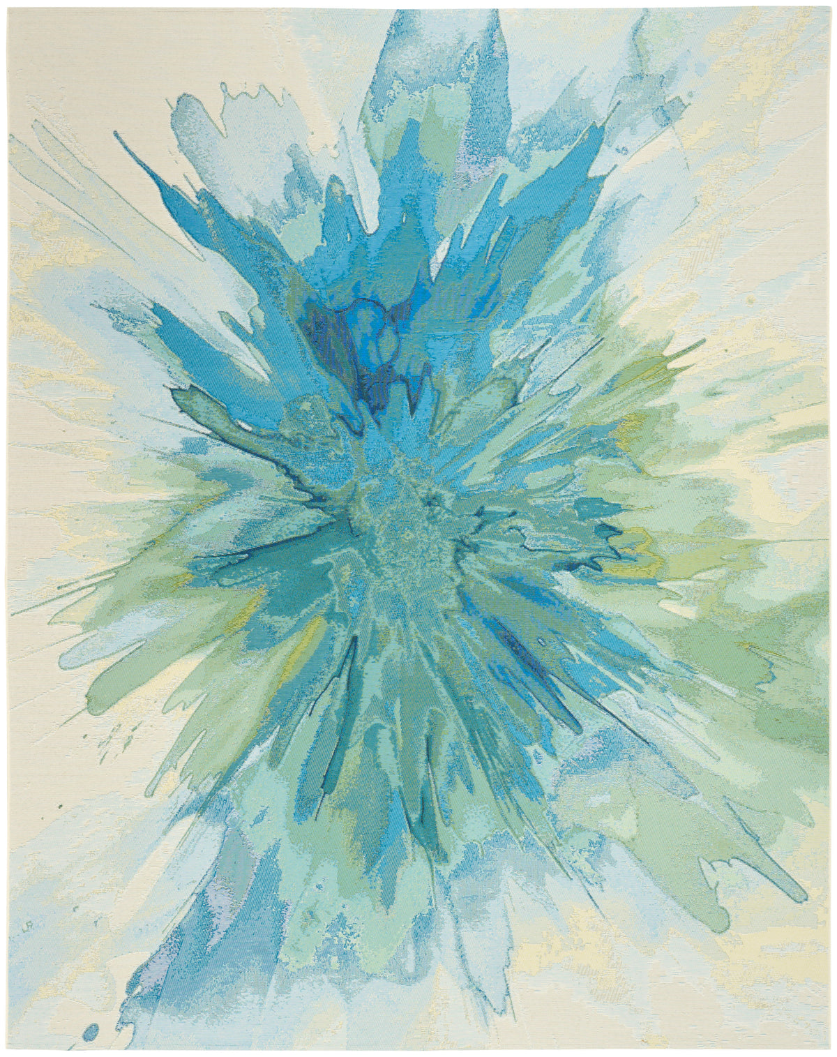 Color Splash CSP04 Ivory Blue Rug