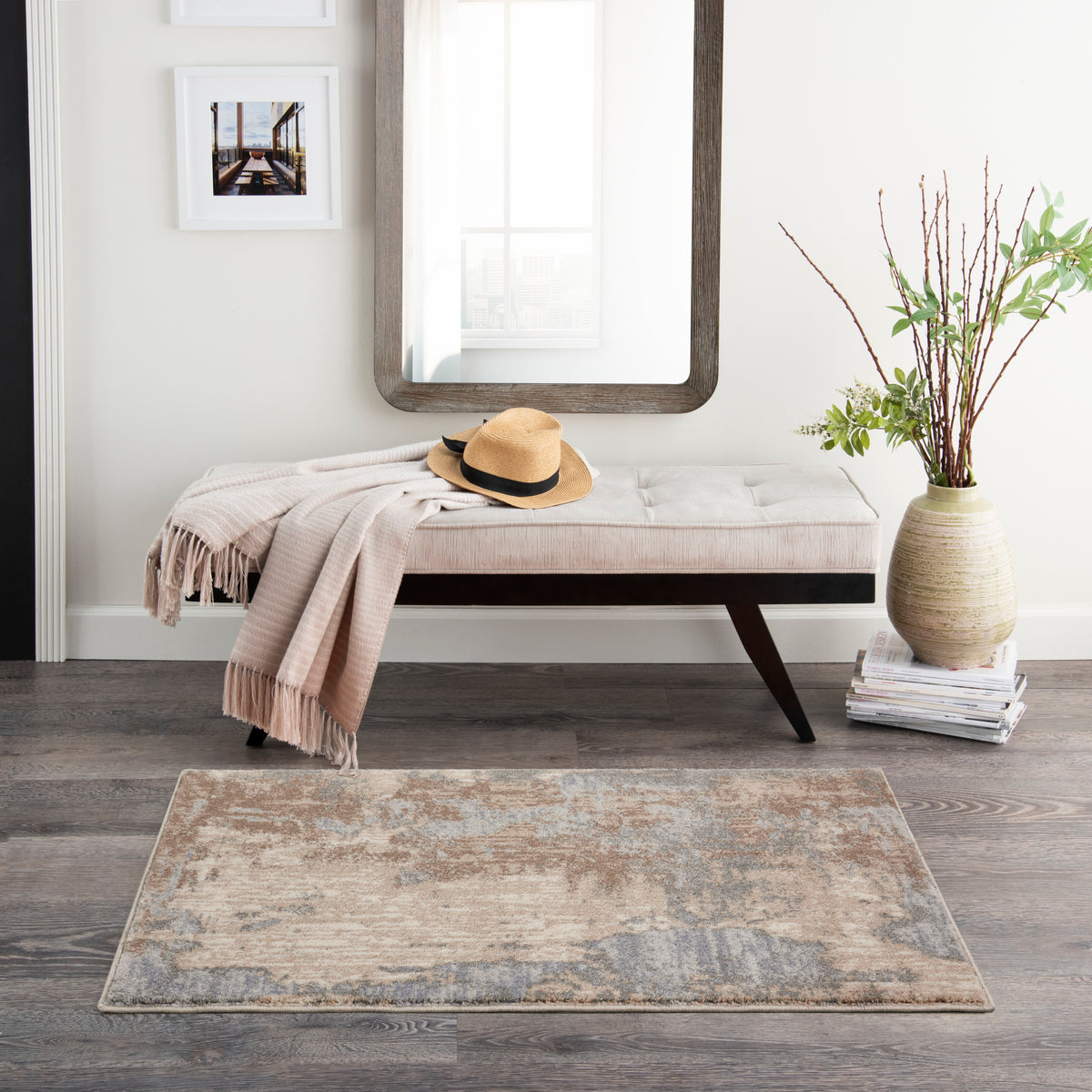 Moroccan Celebration KI386 Grey Beige Rug