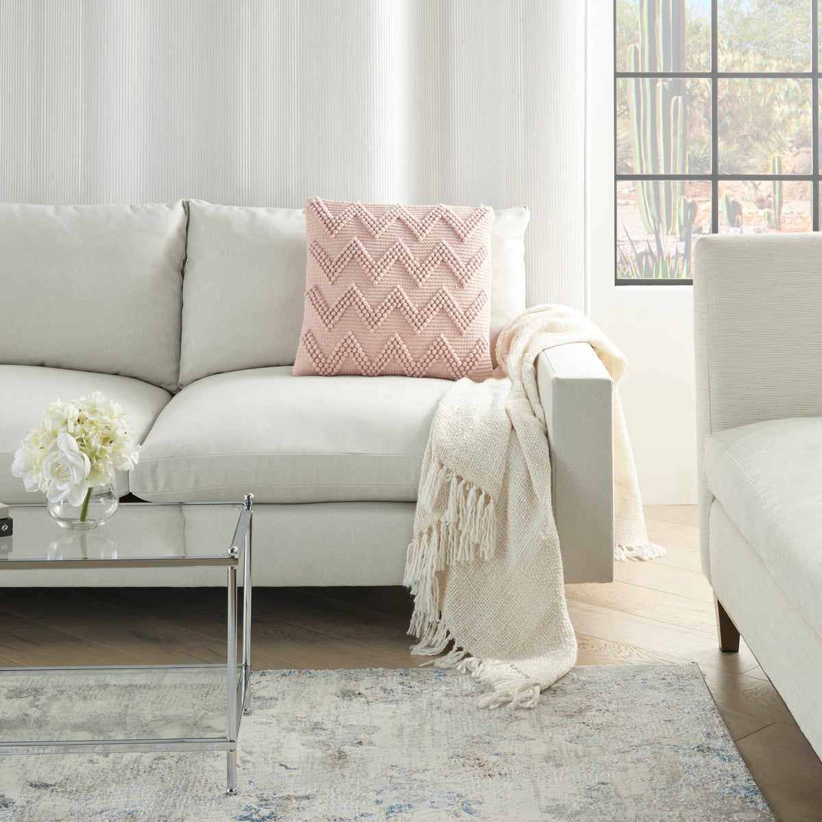 Lifestyle DC173 Rose 20" x 20" Throw Pillows