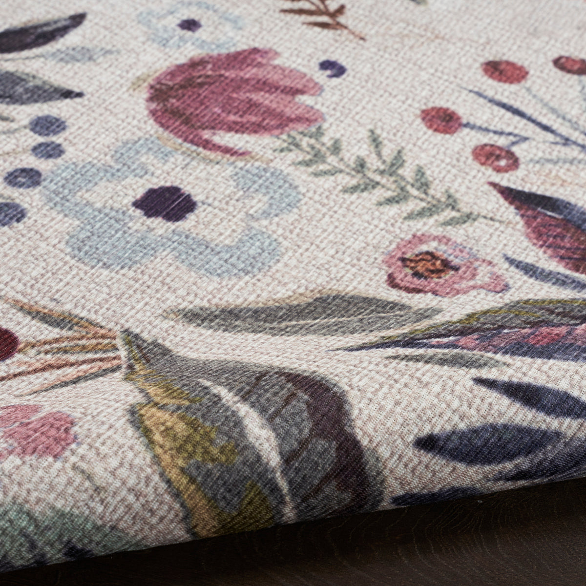 Nourison Washables NWB01 Ivory Pink Rug