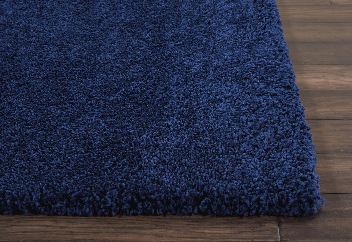 Malibu Shag MSG01 Navy Rug