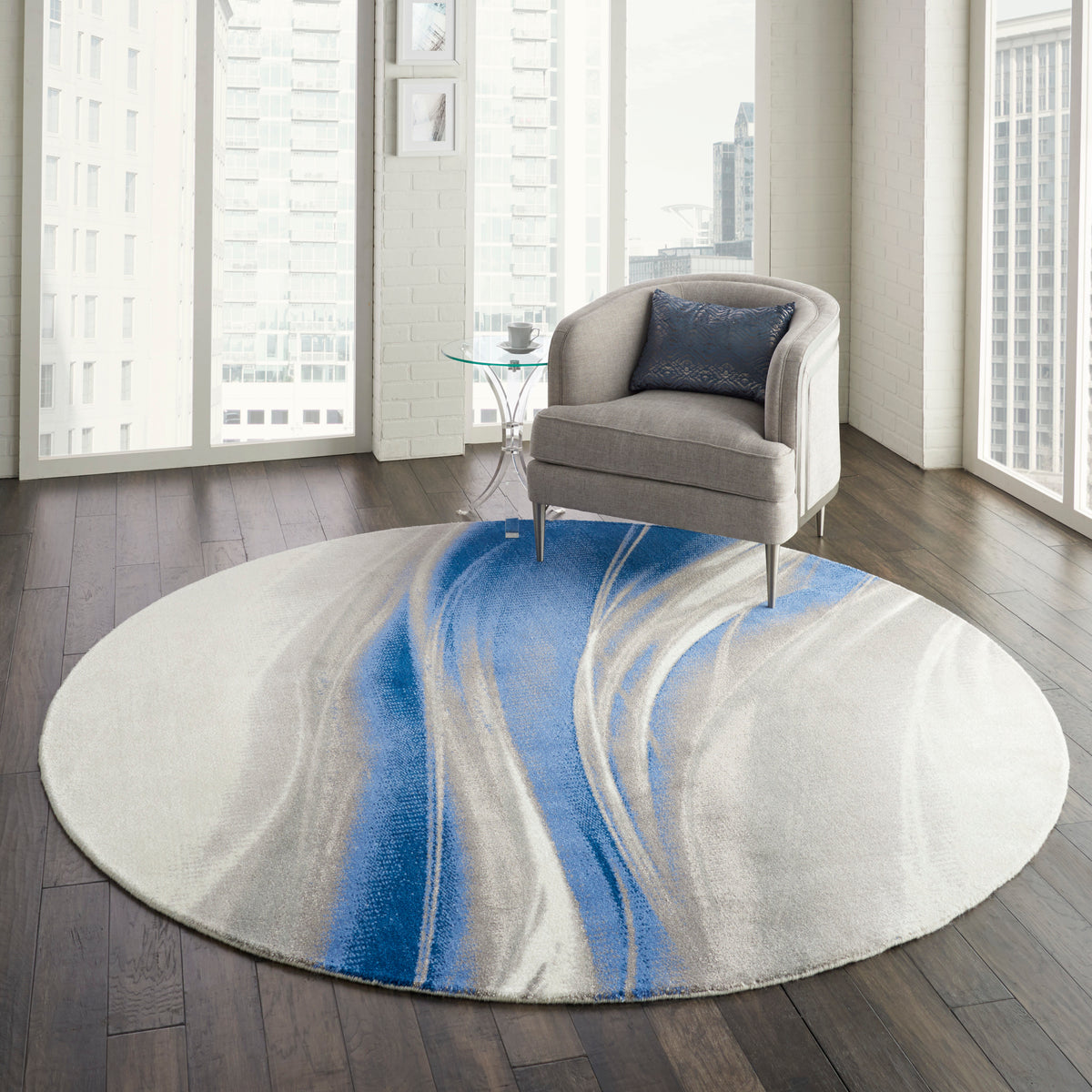 Twilight TWI28 Ivory Grey Blue Rug