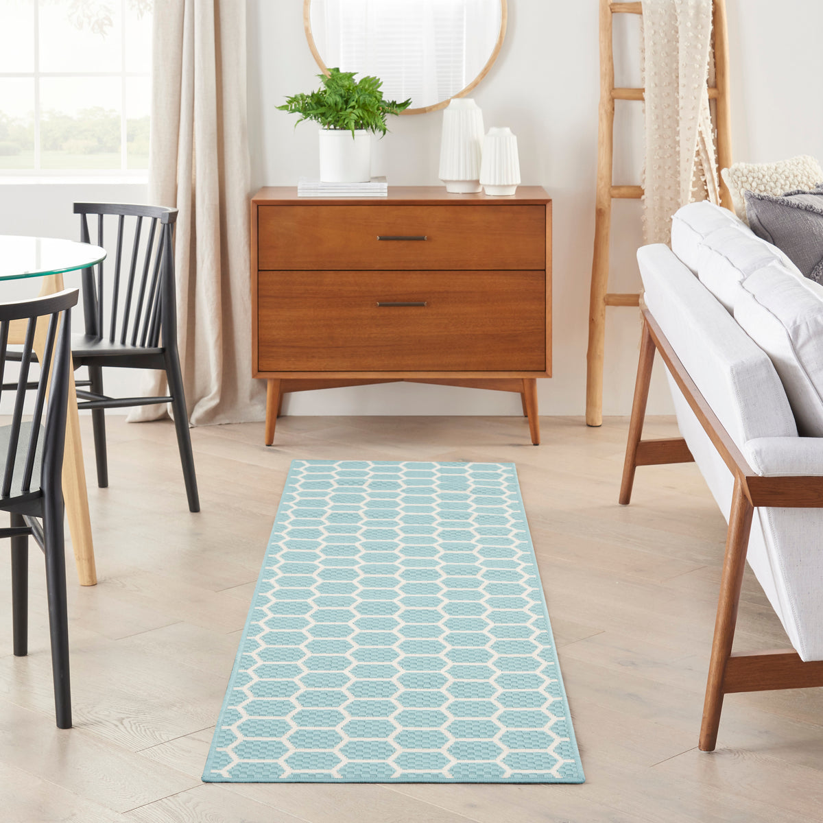 Twist Reversible TWS01 Aqua Rug