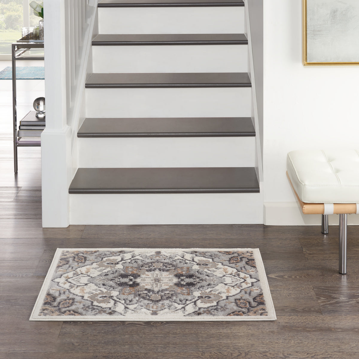 Elation ETN09 Ivory Grey Rug