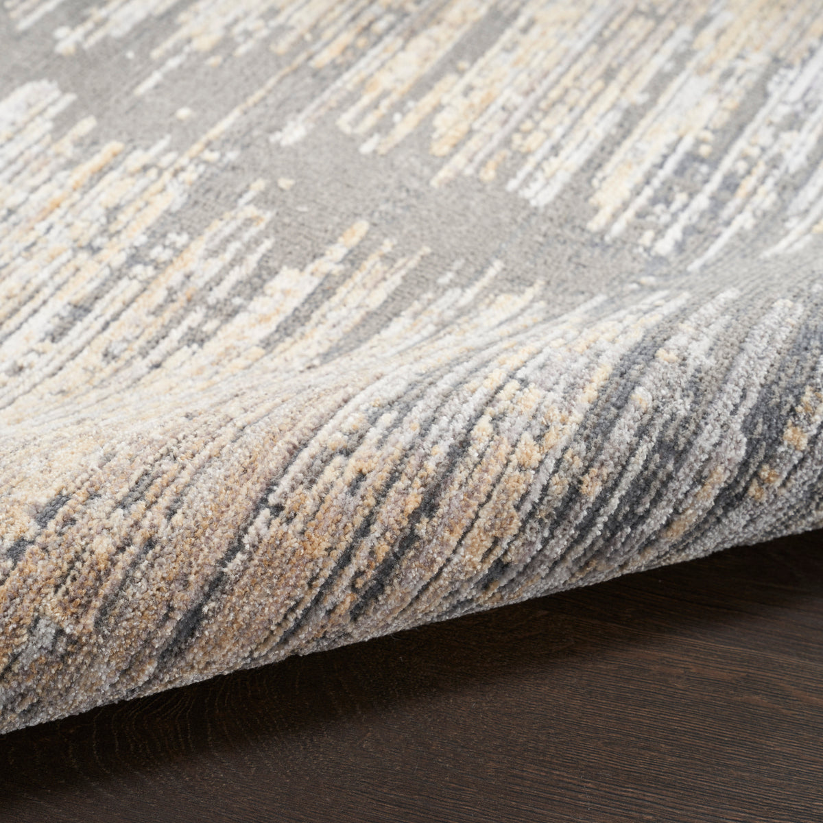Abstract Hues ABH03 Grey Gold Rug