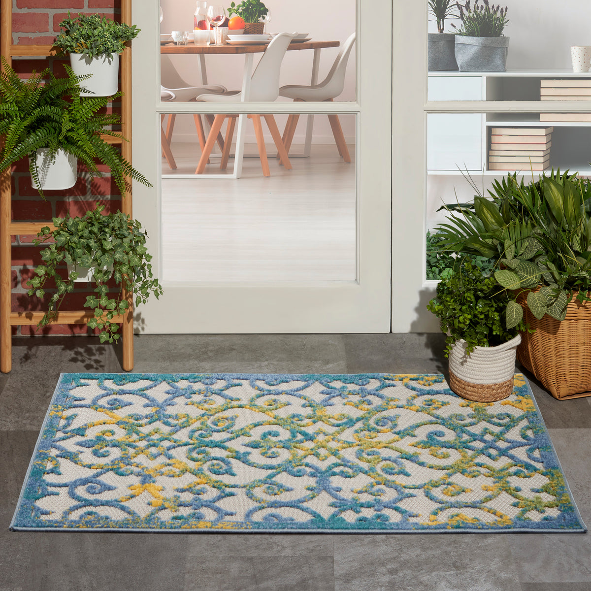 Aloha ALH21 Ivory Blue Rug
