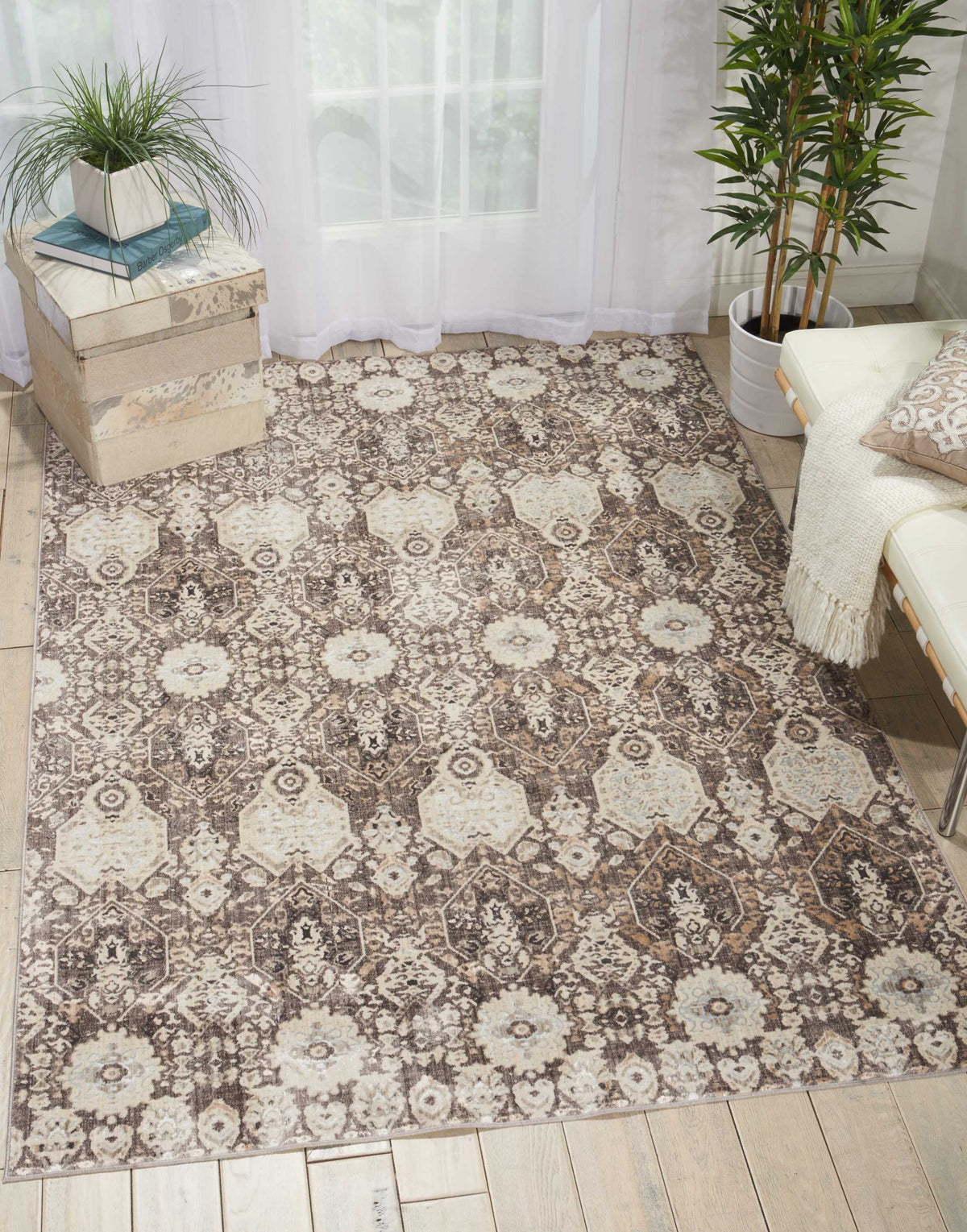 Silver Screen KI341 Mocha/Slate Rug