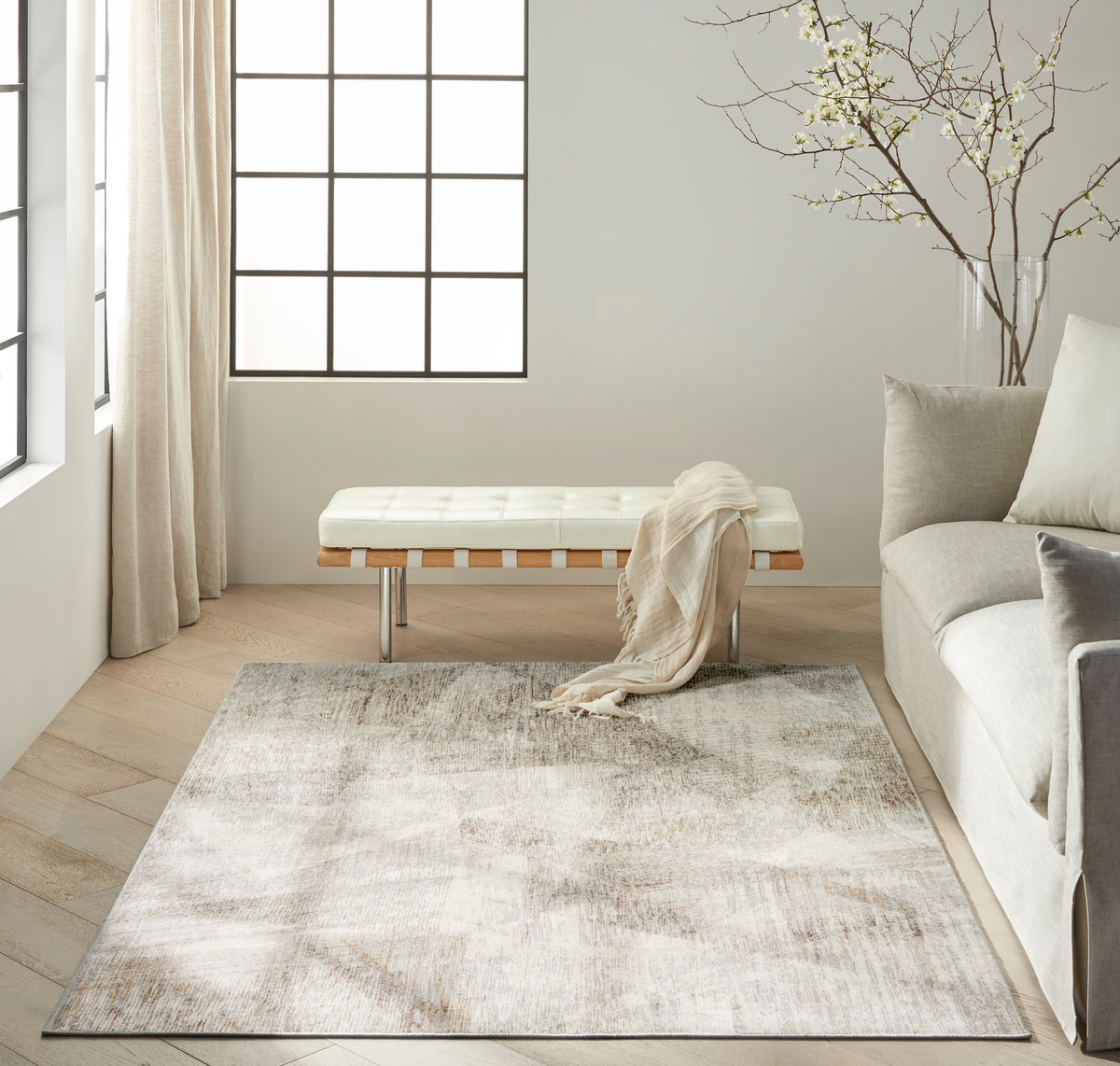 CK073 Compass CMP03 Ivory Multicolor Rug