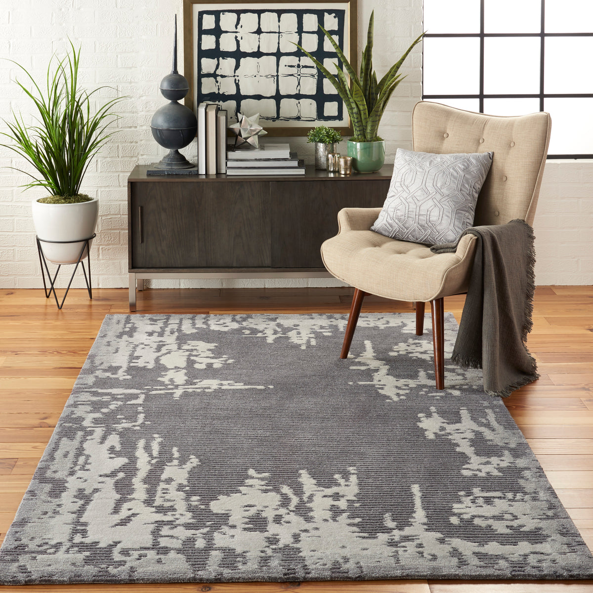 Symmetry SMM02 Grey Beige Rug