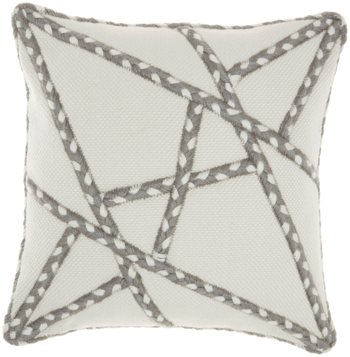 Outdoor Pillows VJ006 Grey 18" x 18" Throw Pillows