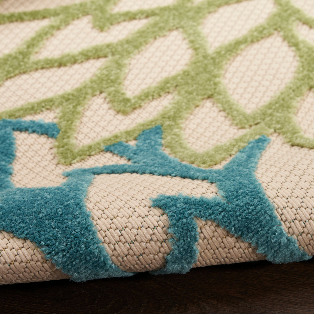 Aloha ALH05 Green Multicolor Rug