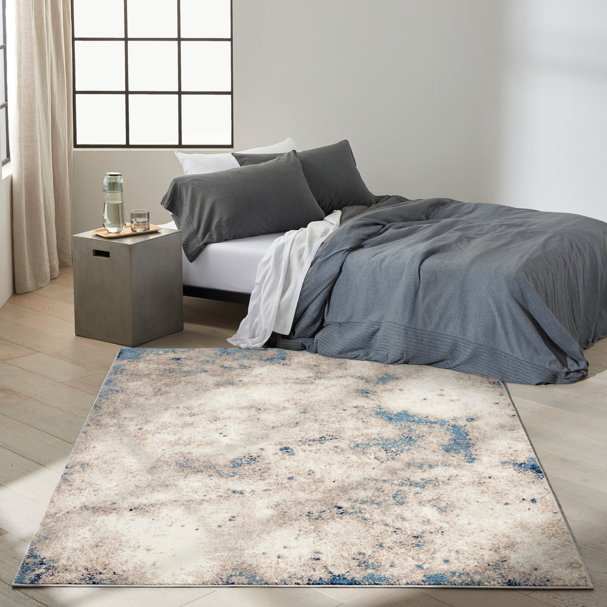 CK022 Infinity IFN05 Ivory Grey Blue Rug