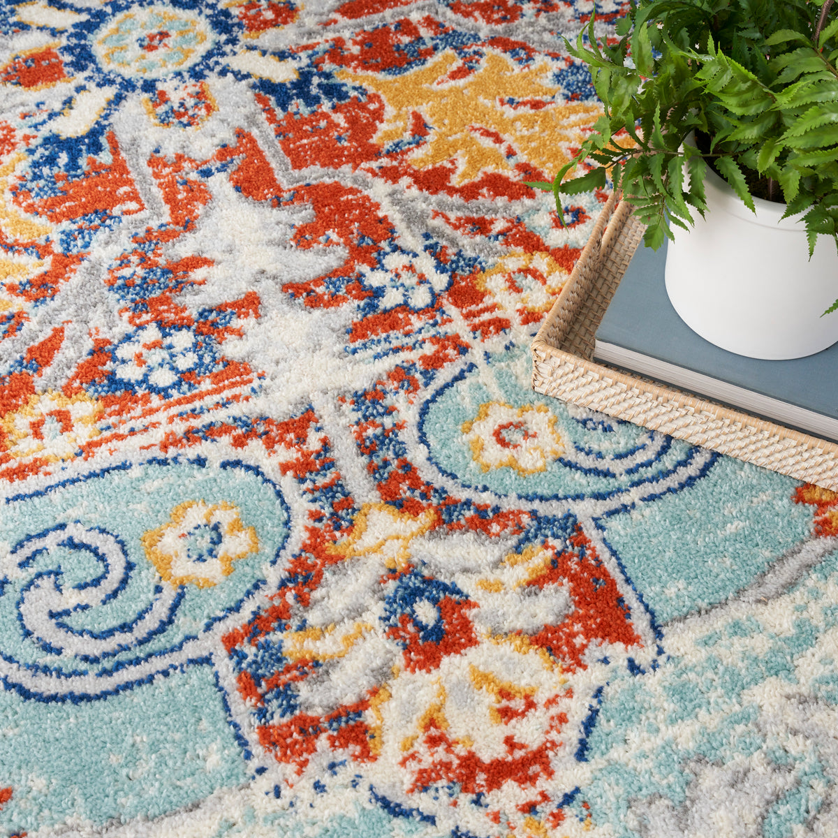 Passion PSN52 Aqua Multicolor Rug