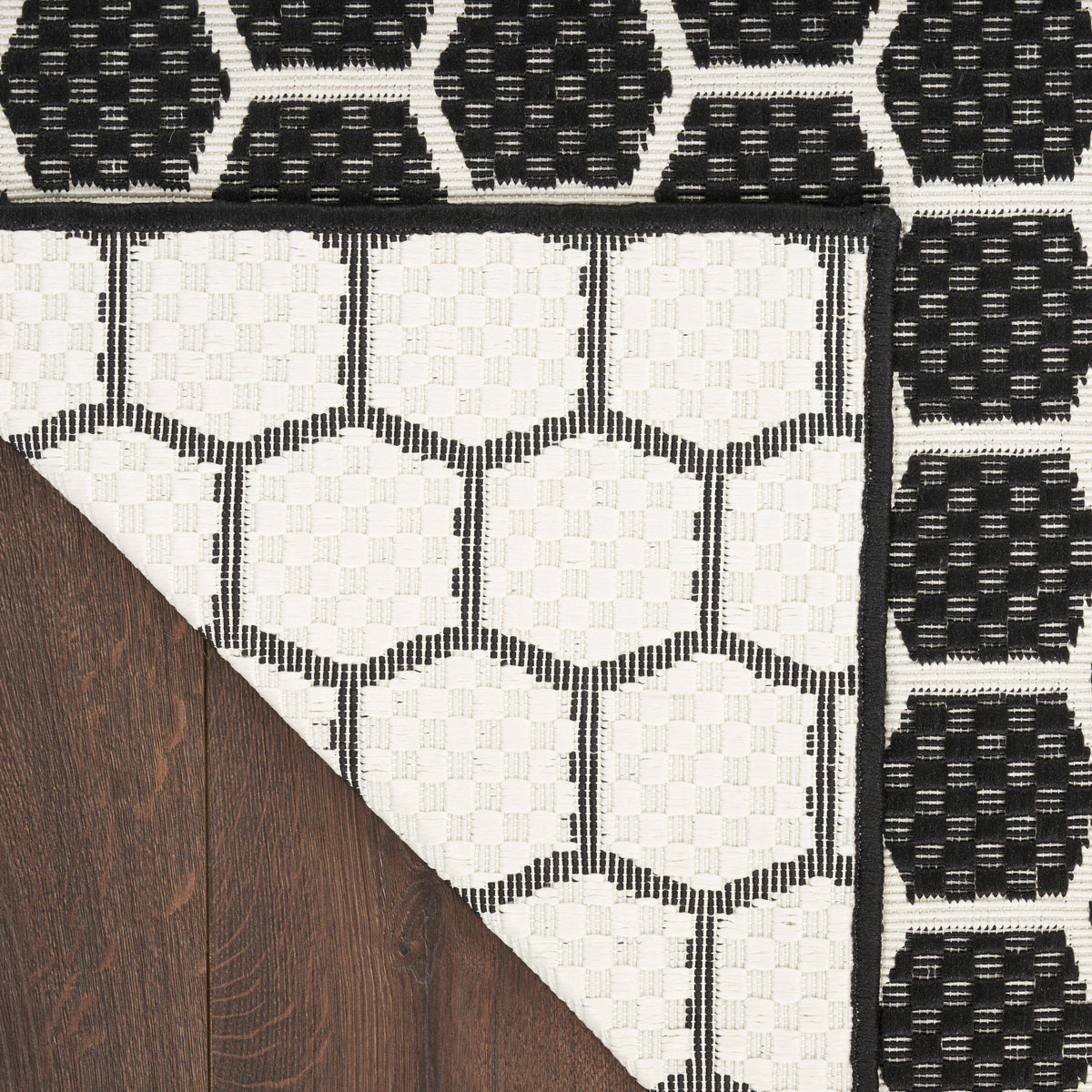 Twist Reversible TWS01 Black Rug