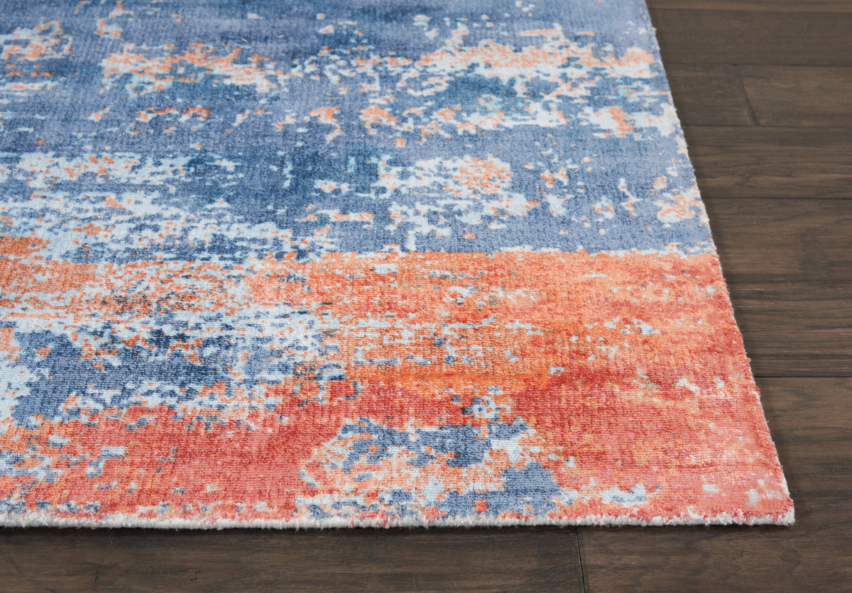 Safari Dreams KI374 Blue Brick Rug