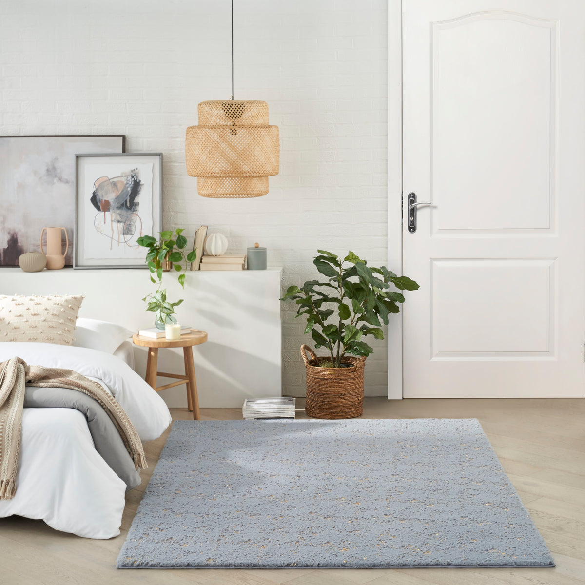 Cozy Shimmer CSH01 Slate Gold Rug