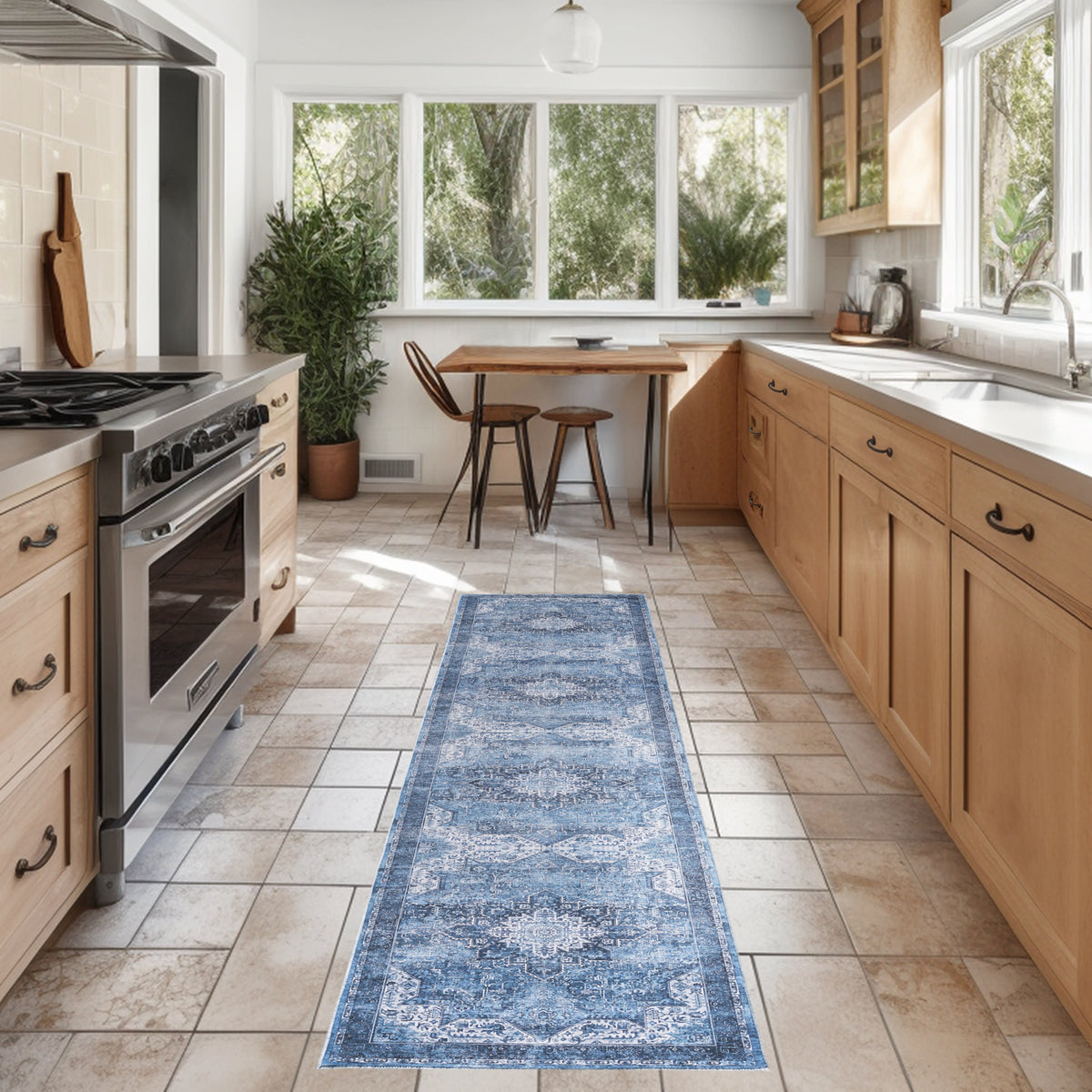 Nourison Washables NWB15 Blue Rug
