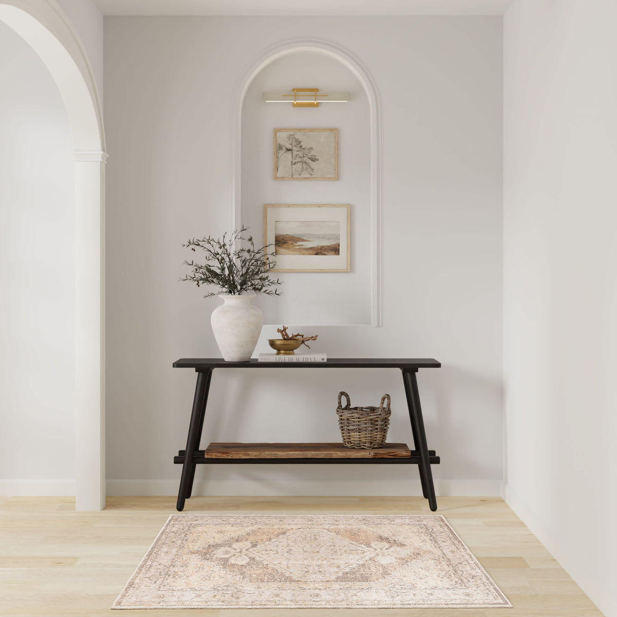 Astra Machine Washable ASW11 Beige Rug