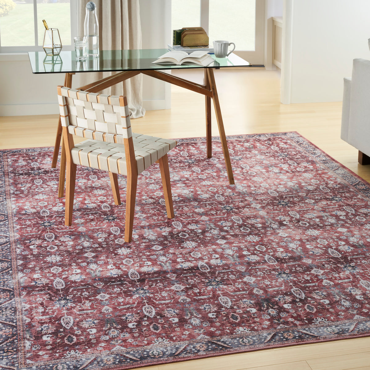 Grand Washables GRW06 Brick Ivory Rug
