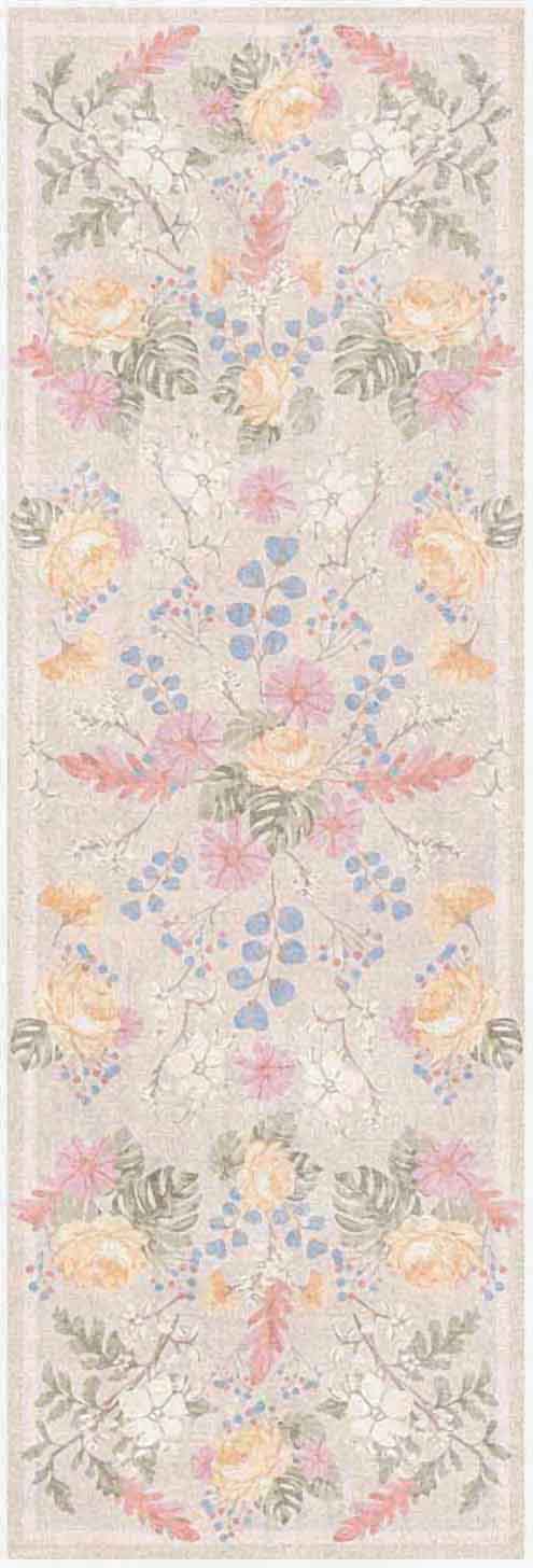 Botanical Washables BOT02 Beige Multicolor Rug